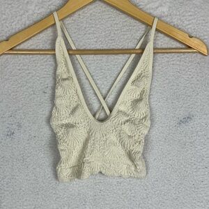 Free people cream bralette